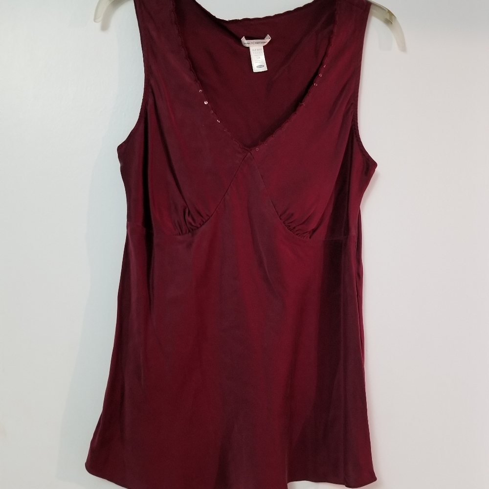 💥SOLD -Silk Tank Top - Picture 1 of 7